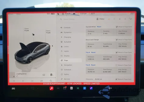 2023 Tesla Model 3 from USA, damaged, VIN 5YJ3E1EA0PF583087